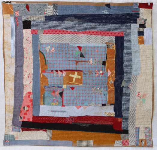 Helen Geglio | A History of Toil: The Roost Cotton, linen, hand embroidered and stitched, 2015 36" X 37"
